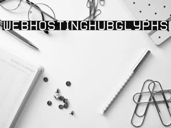 WebHostingHub-Glyphs Font examples