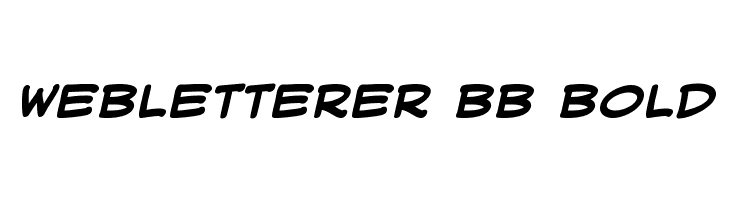 WebLetterer BB Bold  font caratteri gratis