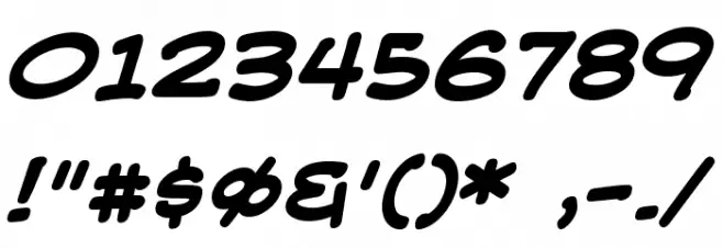 WebLetterer BB Bold Font OTHER CHARS