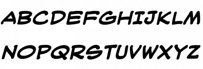 WebLetterer BB Bold Schriftart Groß