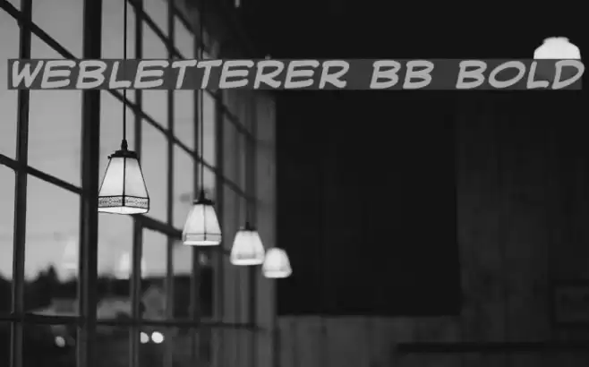 WebLetterer BB Bold Font examples