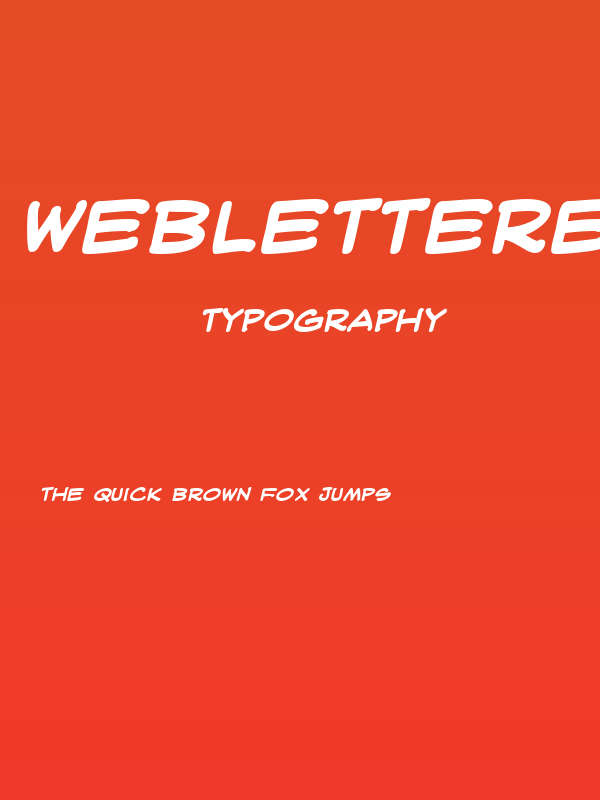 WebLetterer BB Bold Poster