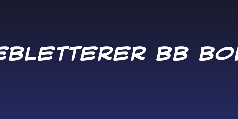 WebLetterer BB Bold Social Header
