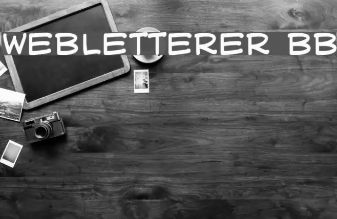 WebLetterer BB Font examples