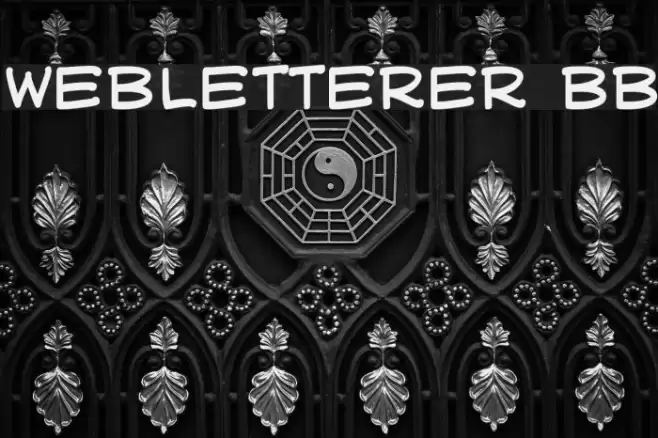 WebLetterer BB Font examples