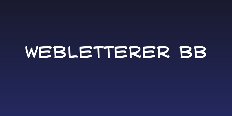 WebLetterer BB Social Header