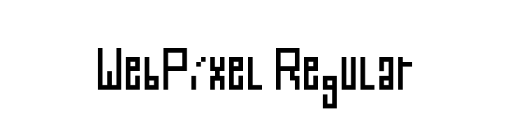 WebPixel Regular  Frei Schriftart Herunterladen