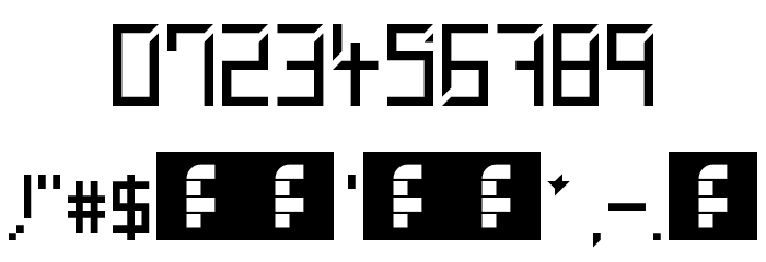 WebPixel Regular Font OTHER CHARS