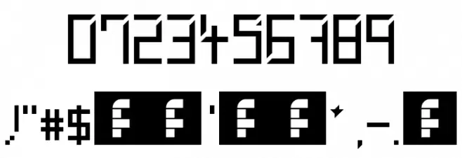 WebPixel Regular Font OTHER CHARS