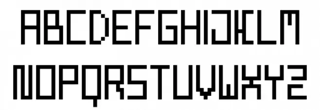 WebPixel Regular Schriftart Groß