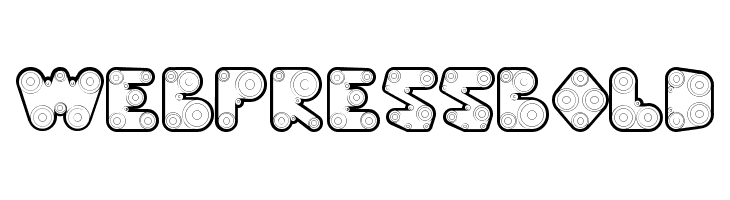 WebPressBold  Frei Schriftart Herunterladen