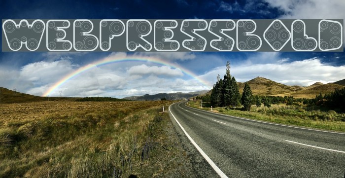 WebPressBold Font examples