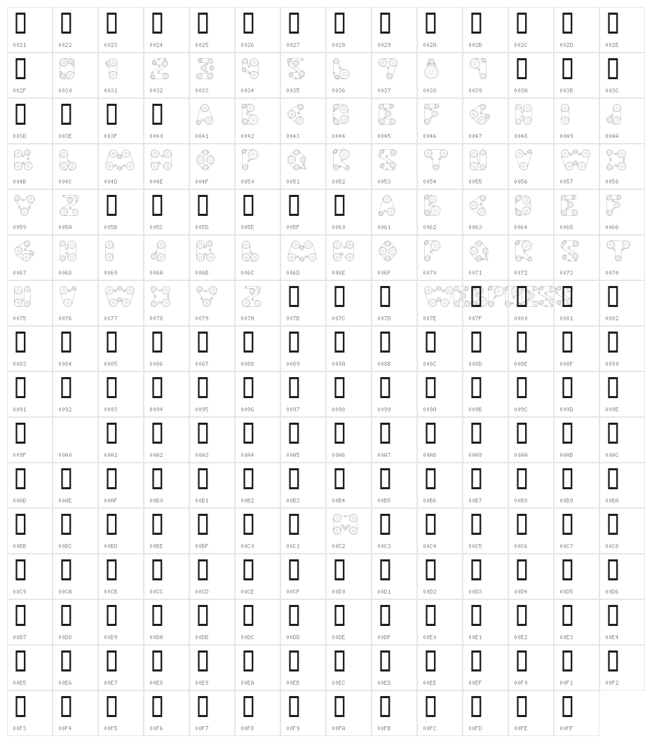 WebPress Character Map