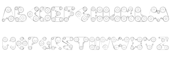 WebPress Font LOWERCASE