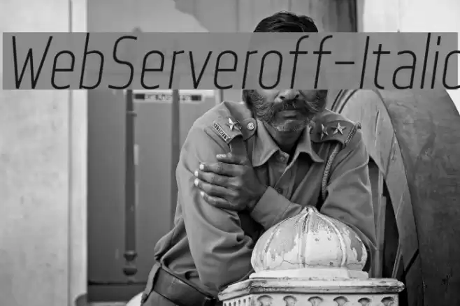 WebServeroff-Italic Шрифта examples
