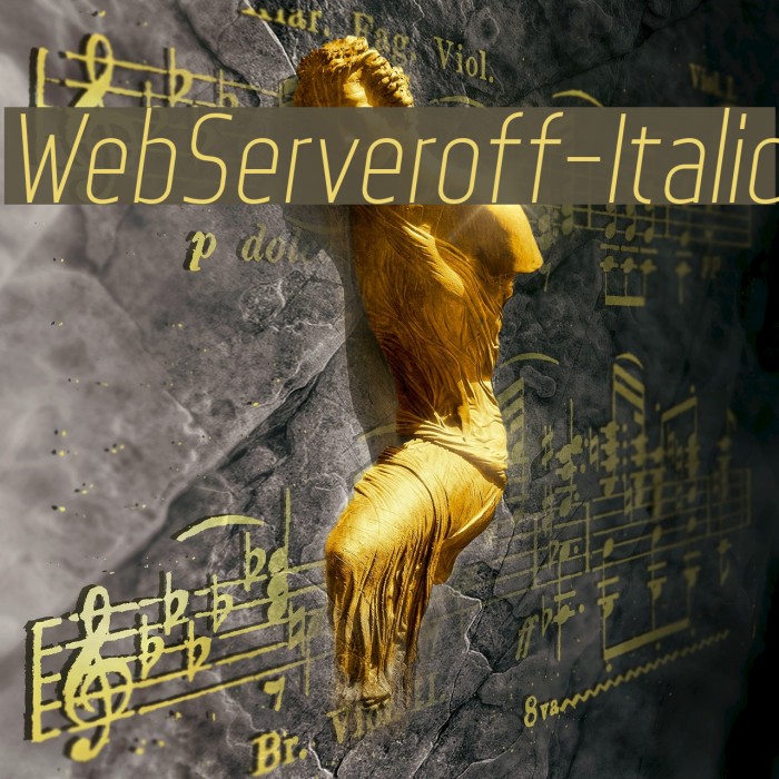 WebServeroff-Italic Font examples