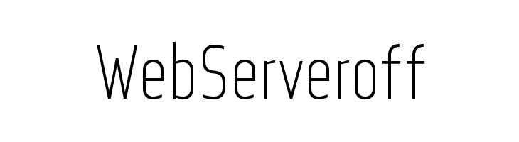 WebServeroff Font