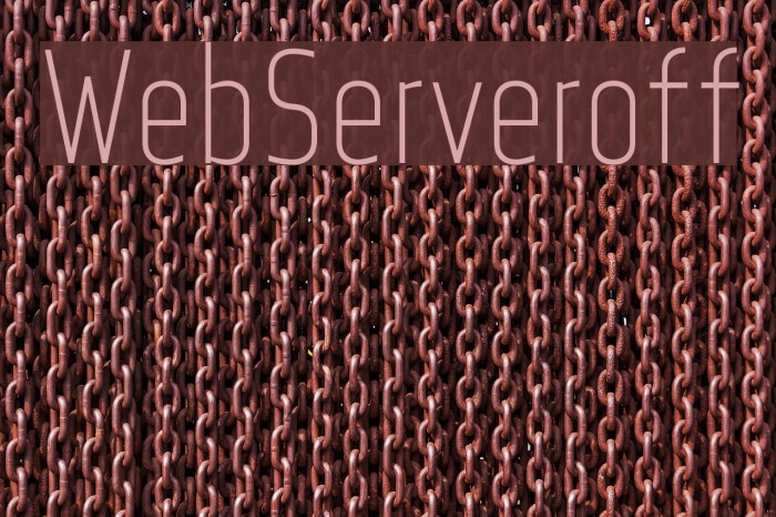 WebServeroff Font examples