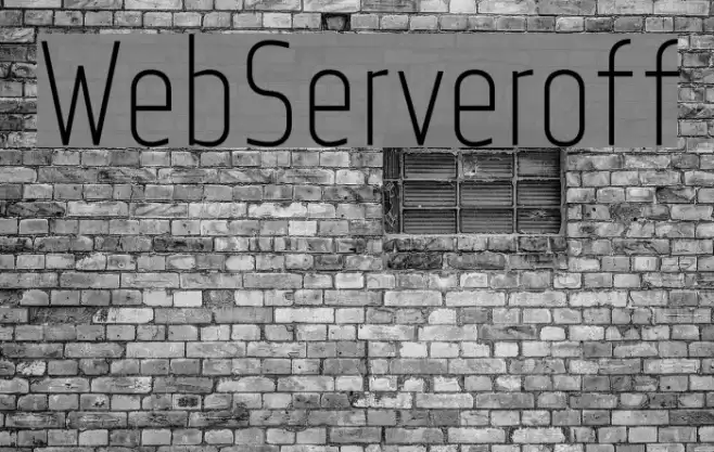 WebServeroff Font examples