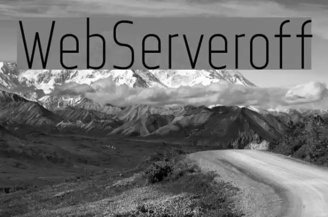 WebServeroff Font examples