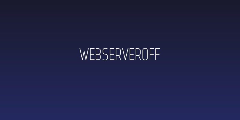 WebServeroff Social Header