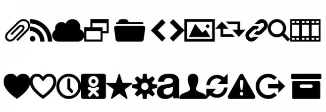 WebSymbols-Regular フォント 大文字