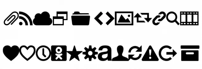 WebSymbols-Regular Polices MAJUSCULES