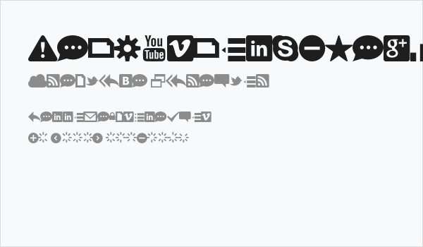 WebSymbols-Regular Business Card