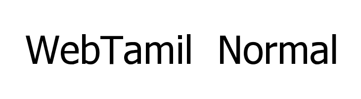 WebTamil Normal Font