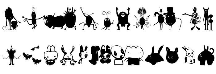 WebTubbies Font LOWERCASE