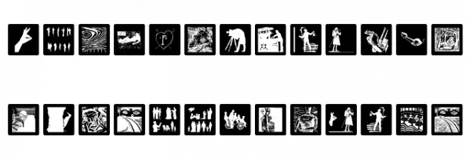 WebWoodCuts फ़ॉन्ट लोअरकेस