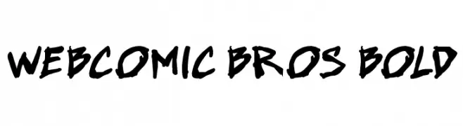 Webcomic Bros Bold  フリーフォントのダウンロード