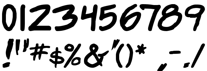 Webcomic Bros Bold Font OTHER CHARS