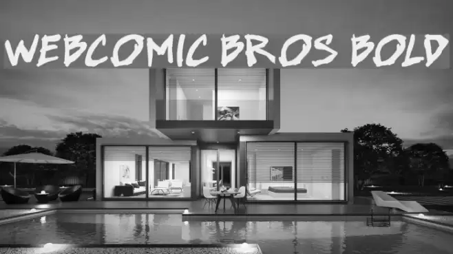 Webcomic Bros Bold Font examples