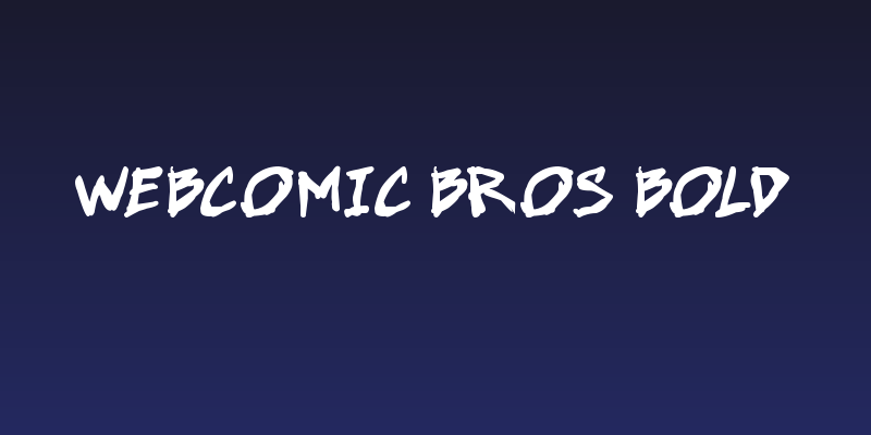 Webcomic Bros Bold Social Header