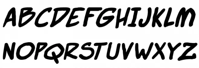 Webcomic Bros Italic Fonte MAIÚSCULAS