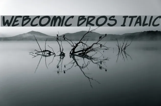 Webcomic Bros Italic Example 1