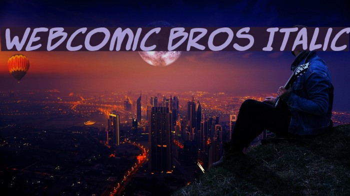 Webcomic Bros Italic Font examples