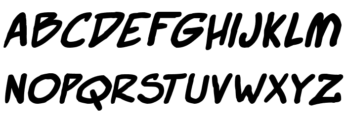 Webcomic Bros Italic Font LOWERCASE