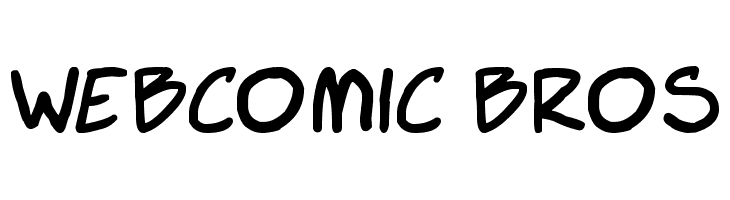 Webcomic Bros  フリーフォントのダウンロード