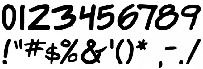 Webcomic Bros Font OTHER CHARS