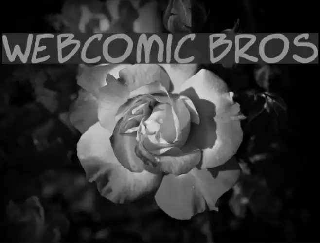Webcomic Bros Font examples