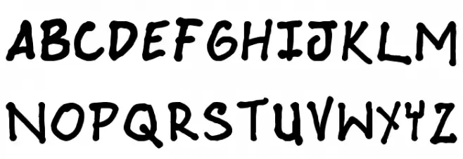 Webcomic whore Caratteri MAIUSCOLE