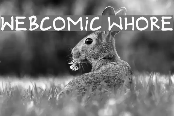 Webcomic whore Font examples