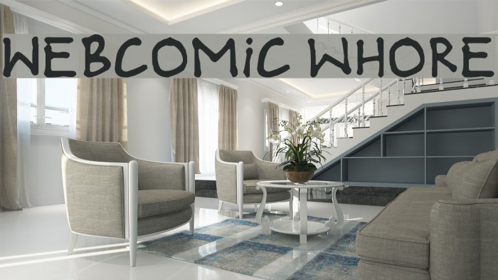 Webcomic whore Font examples