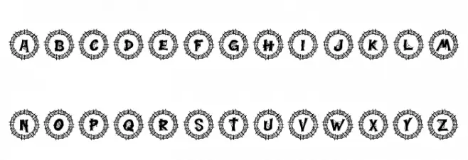 Webi Halloween Monogram Regular Fonte MAIÚSCULAS