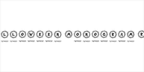 Webi Halloween Monogram Regular Logo