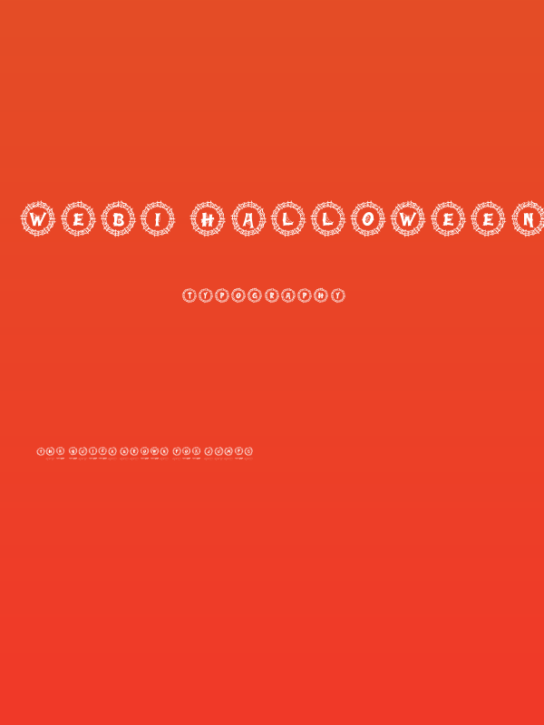 Webi Halloween Monogram Regular Poster