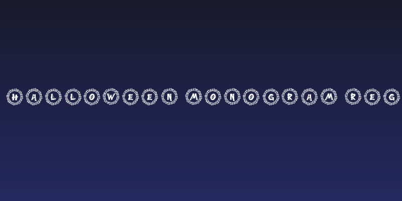 Webi Halloween Monogram Regular Social Header
