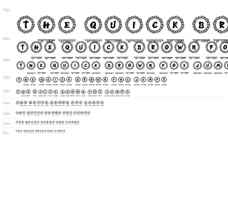 Webi Halloween Monogram Regular Waterfall